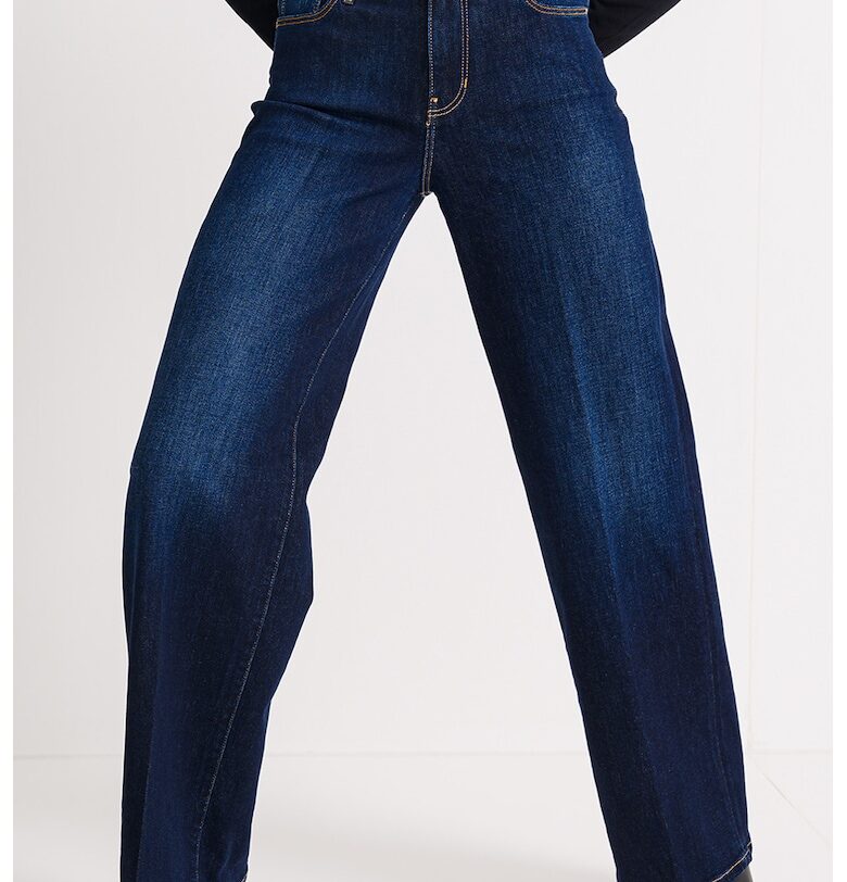 Кашмирени дънки с широк крачол - Индигово синьо GUESS