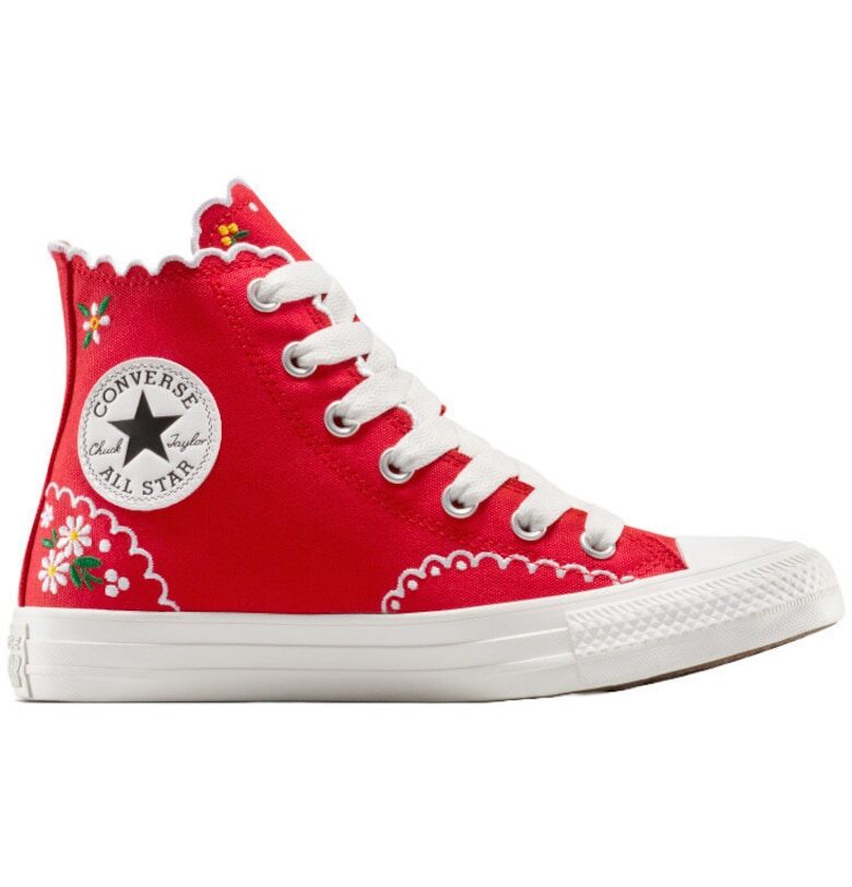 Кецове  Chuck Taylor All Star Embroidered Flowers High Top Унисекс Converse