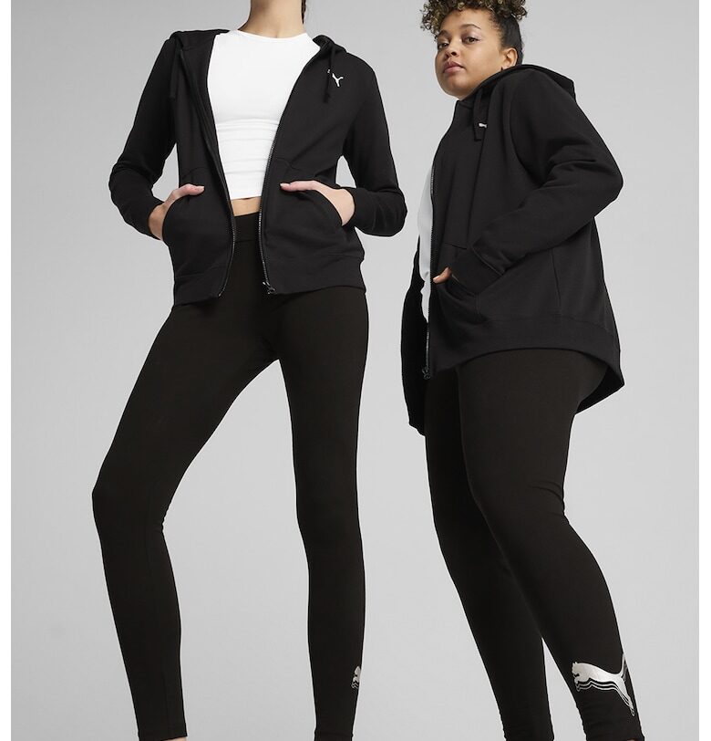 Клин с памук и лого - Черен/Сребрист Puma