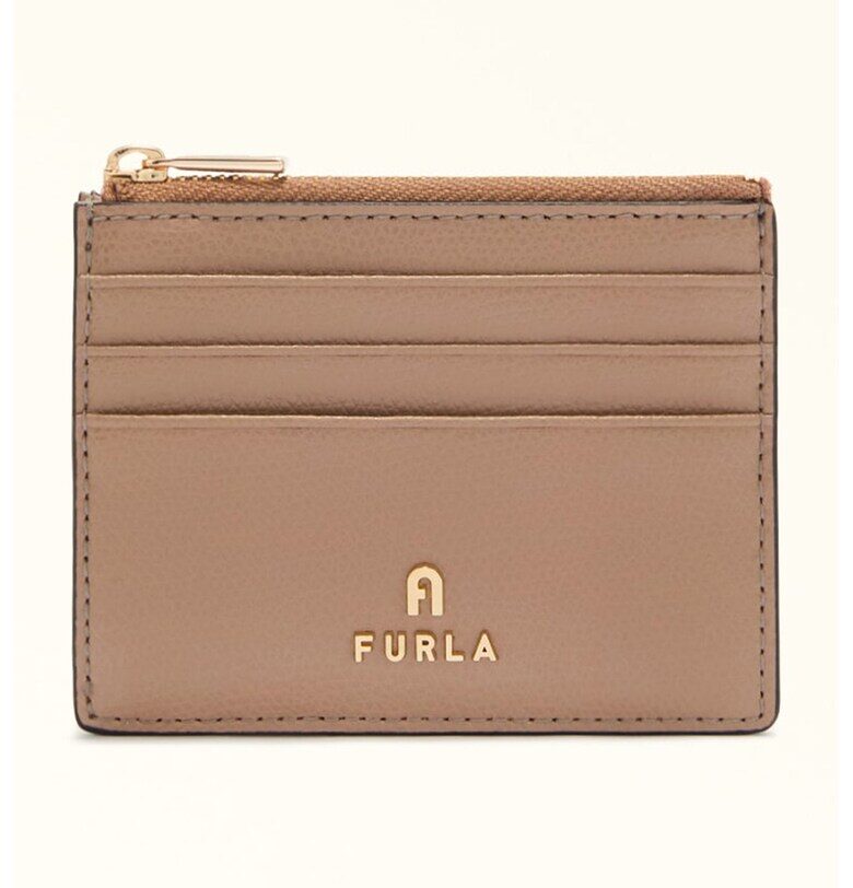 Кожен калъф за карти Camelia Furla