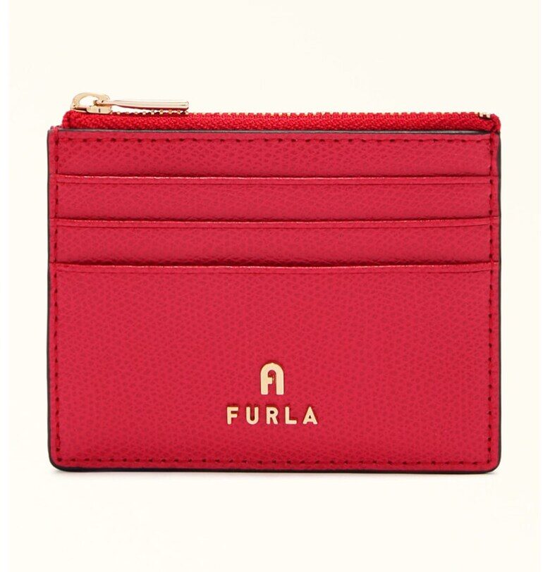 Кожен калъф за карти Camelia Furla