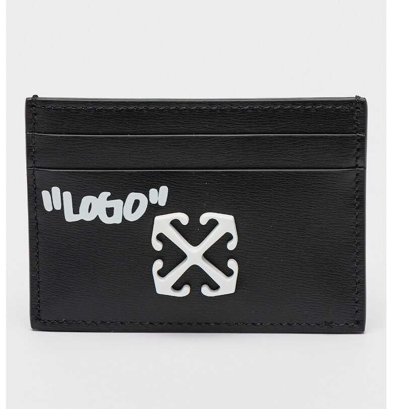Кожен калъф за карти Jitney с лого OFF-WHITE