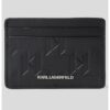 Кожен калъф за карти с лого Karl Lagerfeld