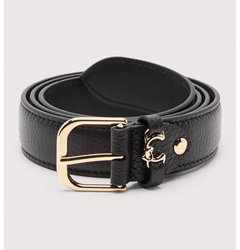 Кожен колан с метална тока COCCINELLE