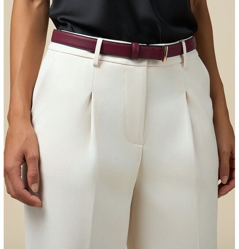 Кожен колан с метална тока Oltre