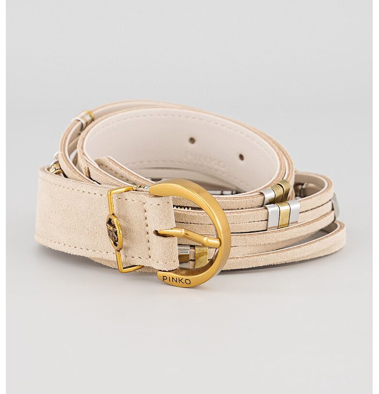 Кожен колан с метална тока Pinko