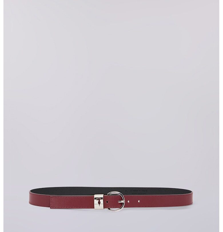 Кожен колан с метална тока Trussardi