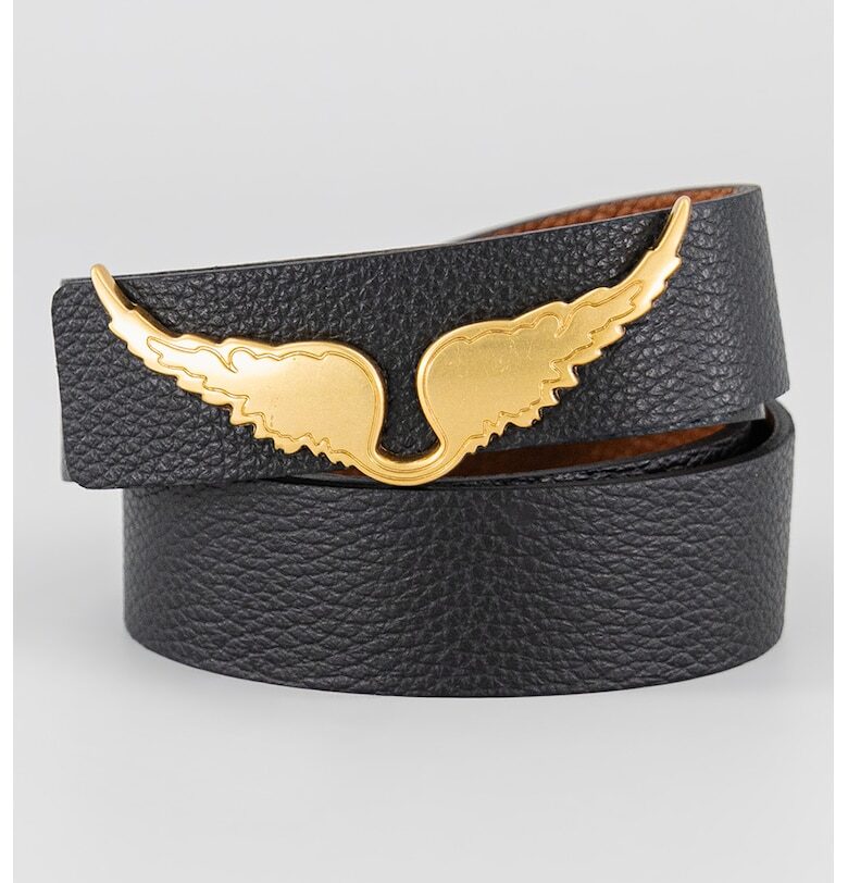 Кожен колан с метална тока Zadig  Voltaire