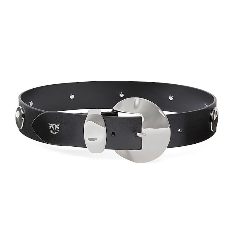 Кожен колан с овална тока Pinko