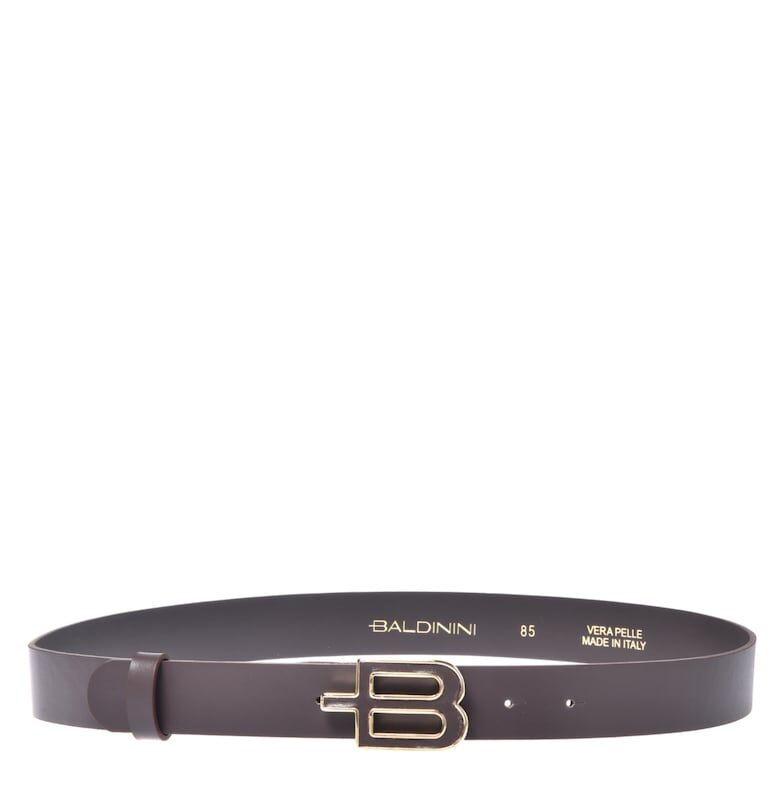 Кожен колан с тока с игла и лого Baldinini