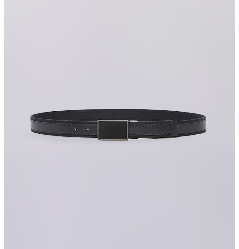 Кожен колан с тока с игла и синтетика Trussardi