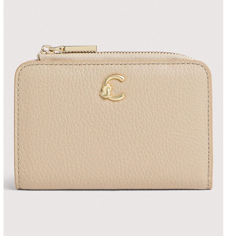 Кожен портфейл C-Me с двойно прегъване COCCINELLE