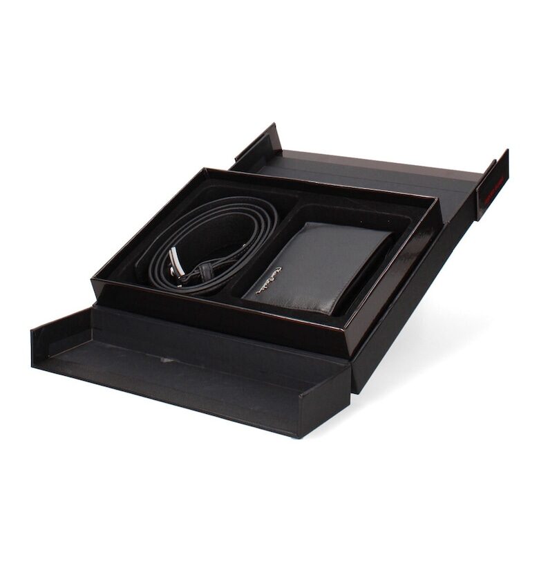 Кожен портфейл и колан - 2 части Pierre Cardin