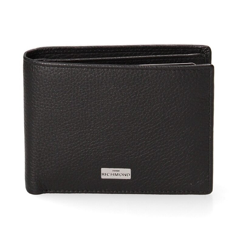 Кожен портфейл с двойно прегъване John Richmond