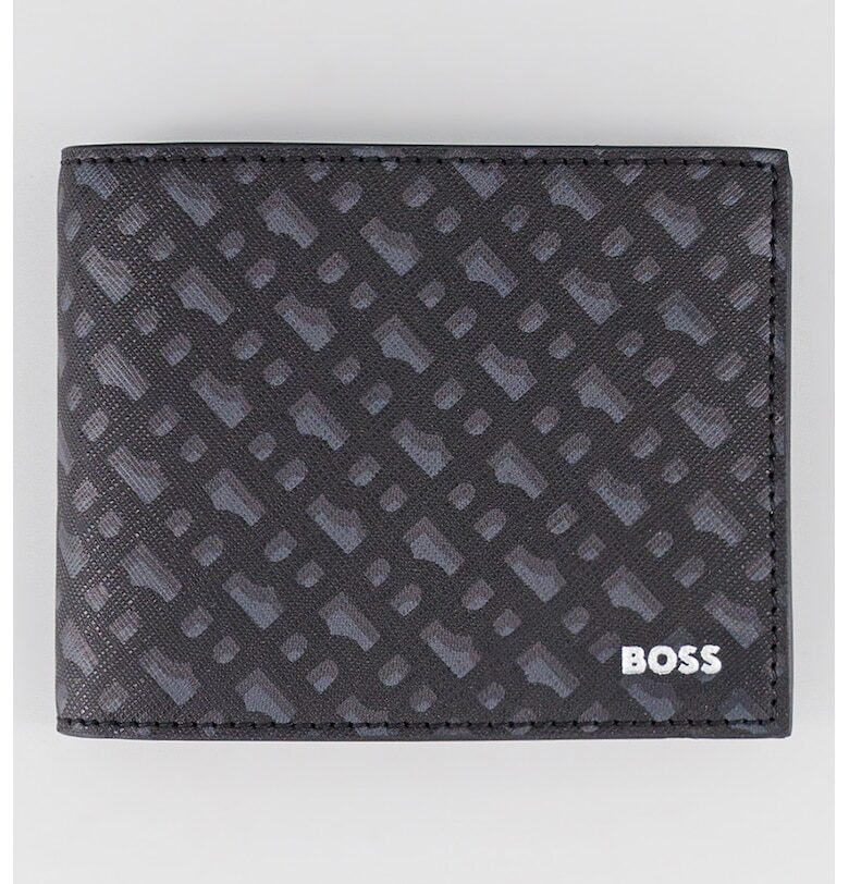 Кожен портфейл с десен BOSS