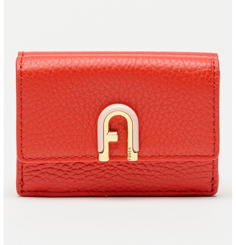 Кожен портфейл с лого Furla