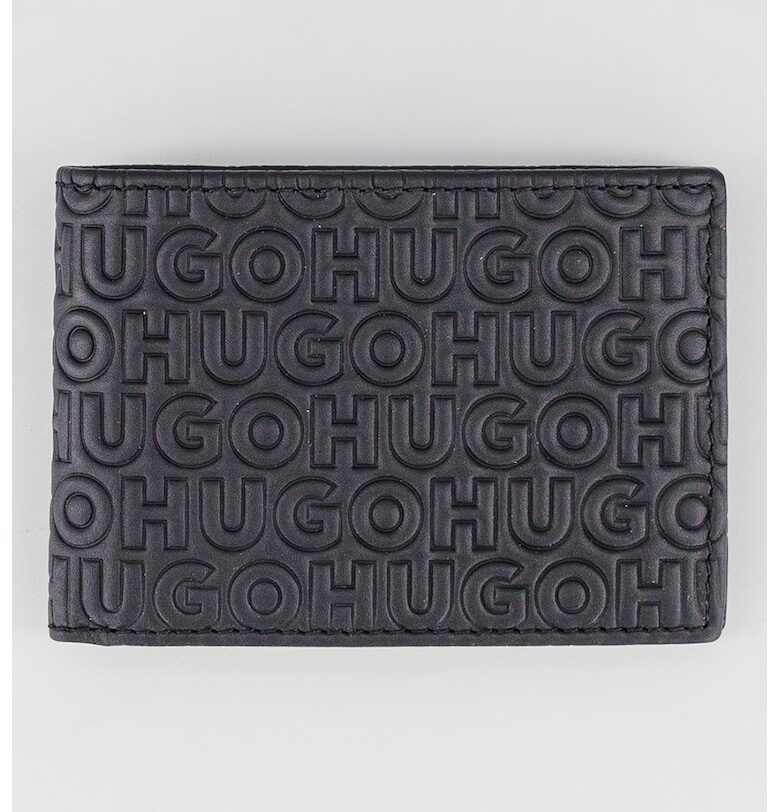 Кожен портфейл с лого HUGO