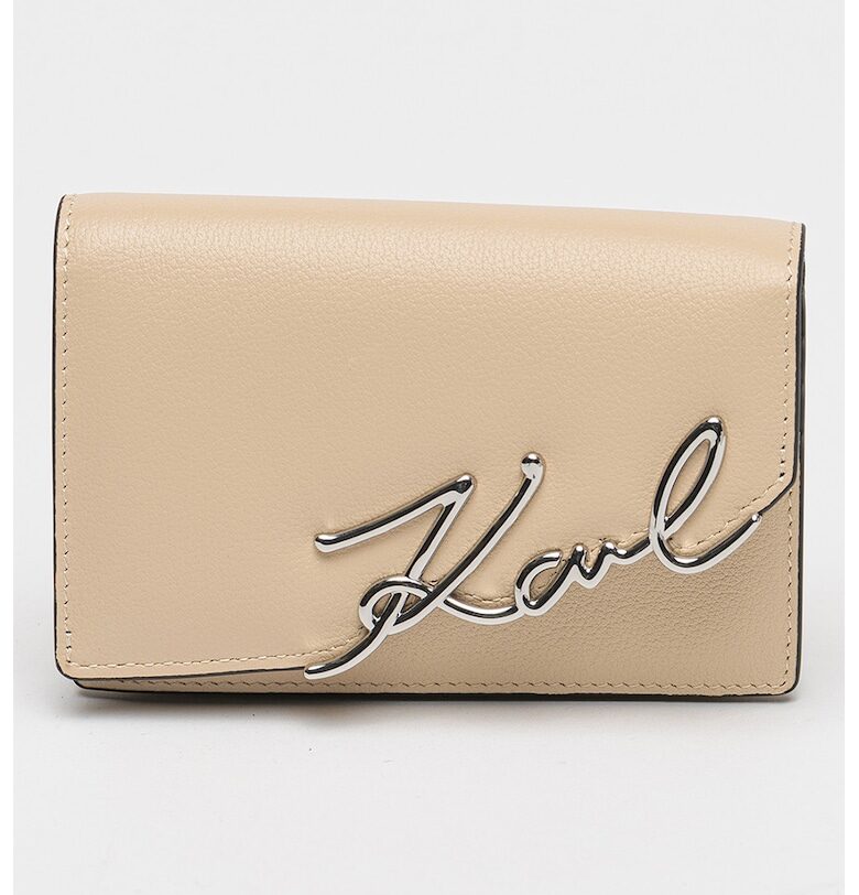 Кожен портфейл с лого Karl Lagerfeld