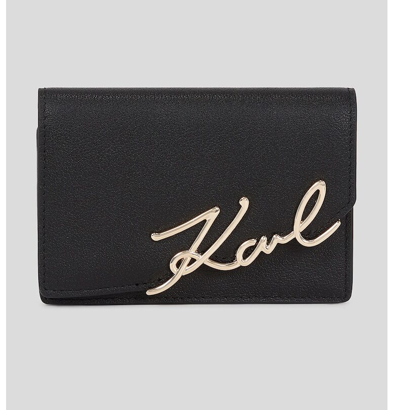 Кожен портфейл с лого Karl Lagerfeld