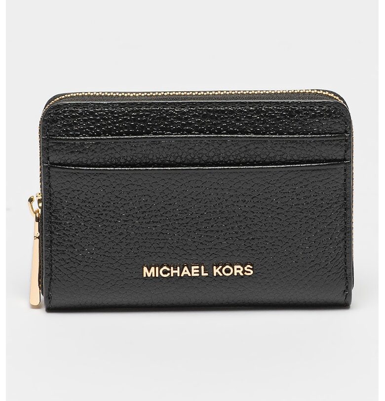 Кожен портфейл с метално лого Michael Kors