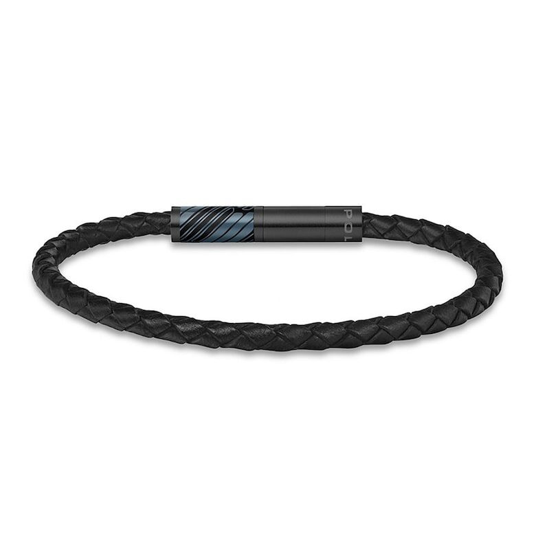 Кожена гривна с детайли Police