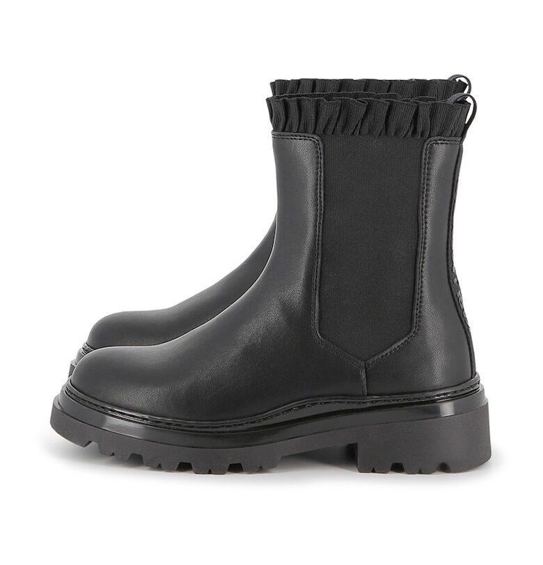 Кожени боти Chelsea KARL LAGERFELD KIDS