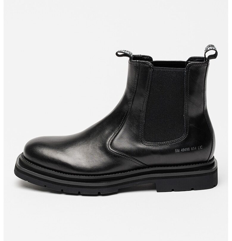 Кожени боти Chelsea с квадратен връх Steve Madden