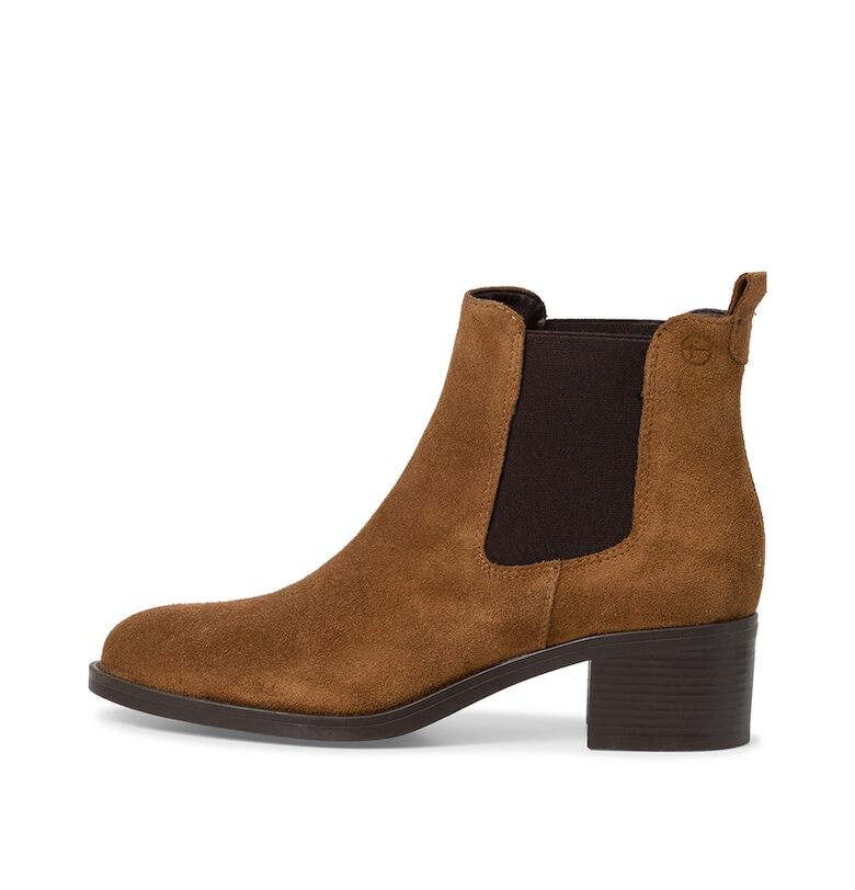 Кожени боти Chelsea с масивен ток Tamaris