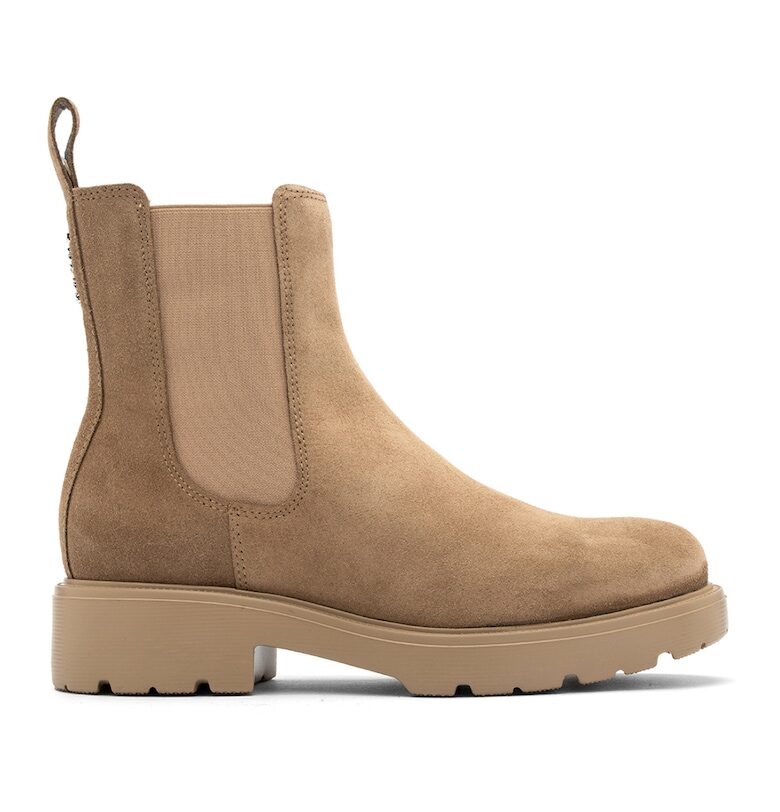 Кожени боти Chelsea с текстил RYLKO