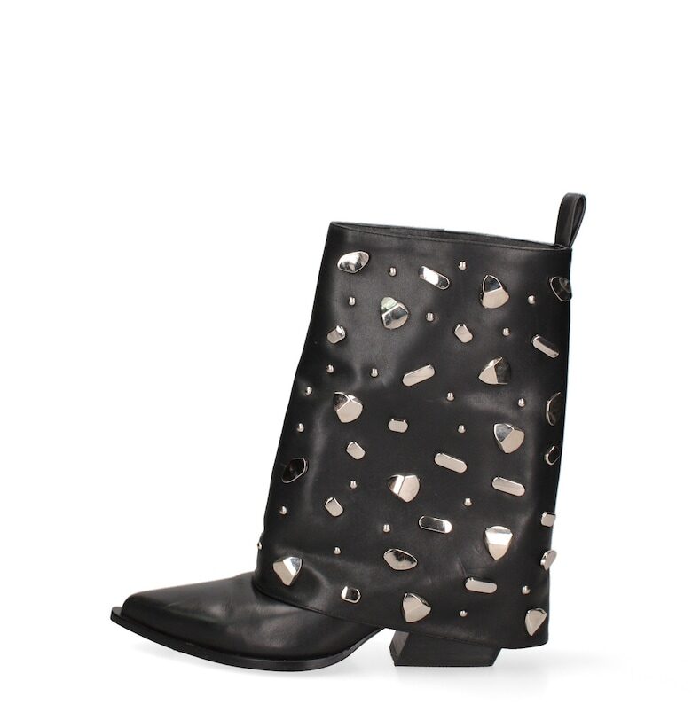 Кожени боти Lunaria с капси Marc Ellis