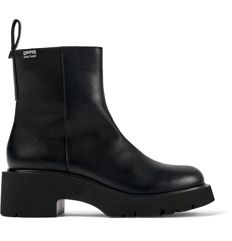 Кожени боти  Milah 1447 с масивен ток Camper