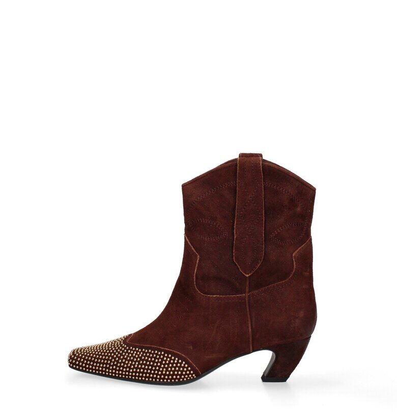 Кожени боти Riviera Chic с декоративни камъни Marc Ellis