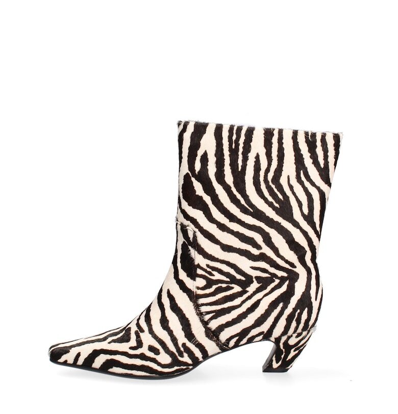 Кожени боти Salomé с принт Marc Ellis