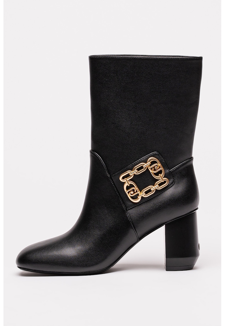 Кожени боти Samy с метален детайл Liu Jo