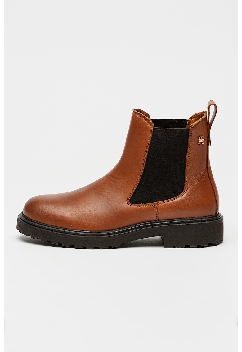 Кожени боти Tommy Hilfiger