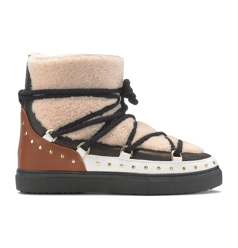 Кожени боти с връзки INUIKII