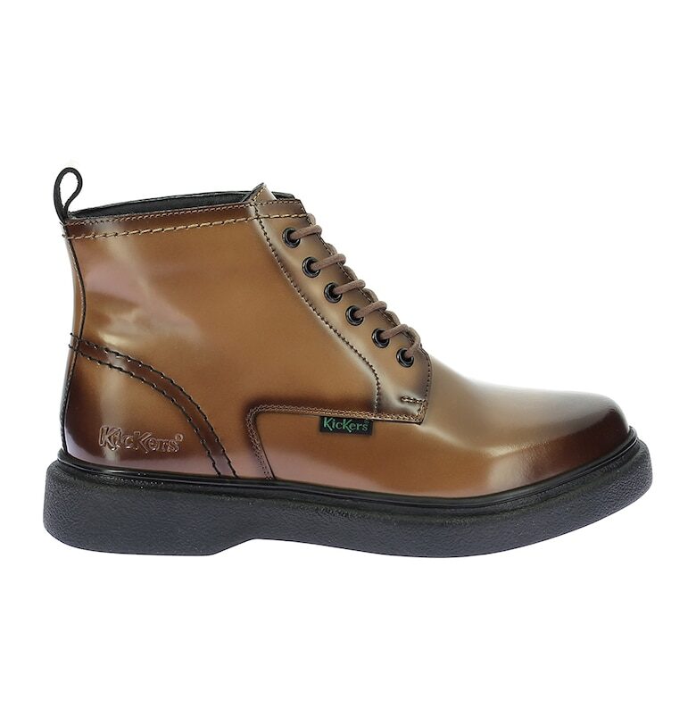Кожени боти с връзки Kickers kids