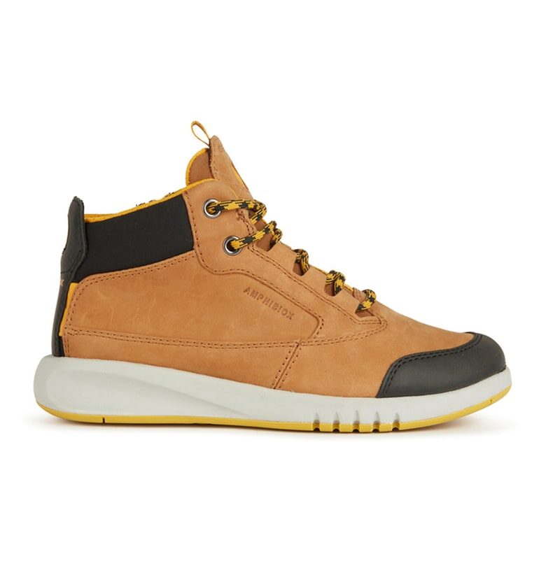 Кожени боти с еко кожа Geox