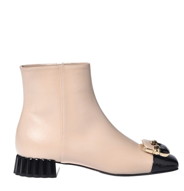 Кожени боти с квадратен връх Baldinini