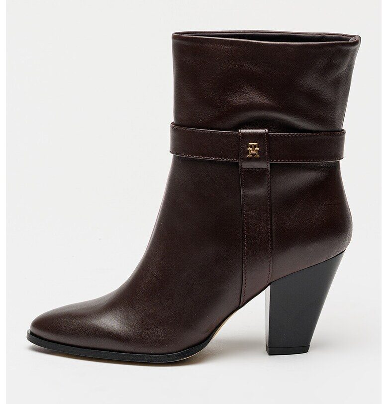 Кожени боти с кубински ток Tommy Hilfiger