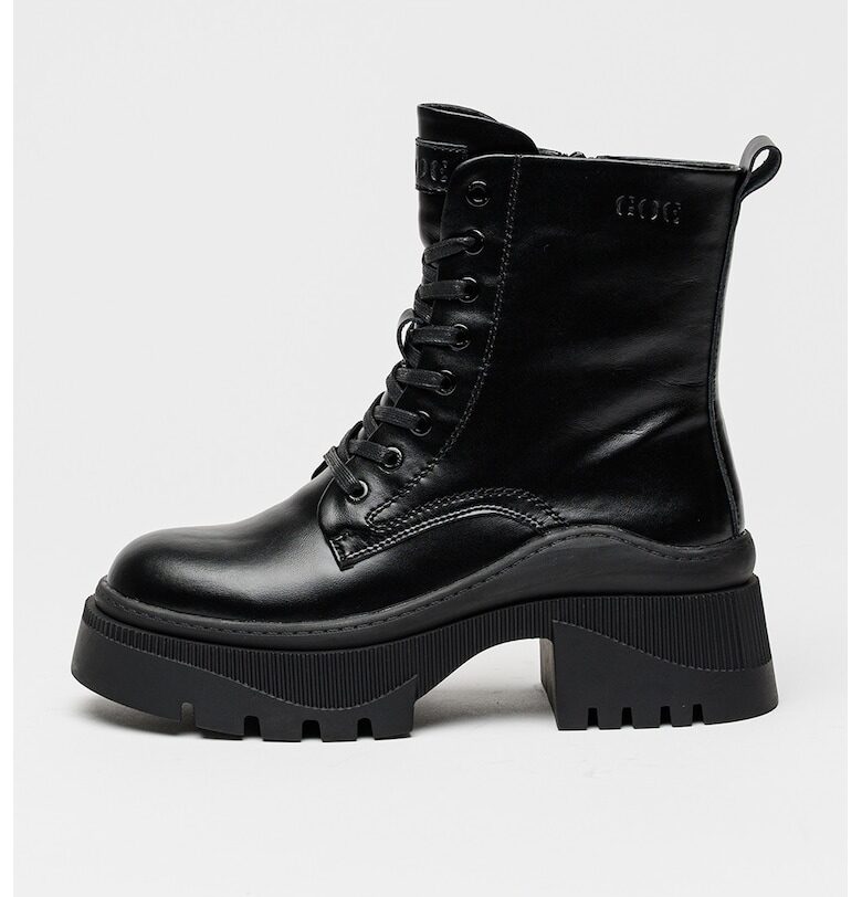 Кожени боти с масивен ток GOE