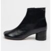 Кожени боти с масивен ток MM6 MAISON MARGIELA