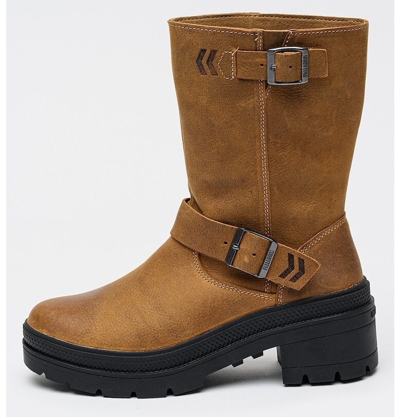 Кожени боти с масивен ток Palladium