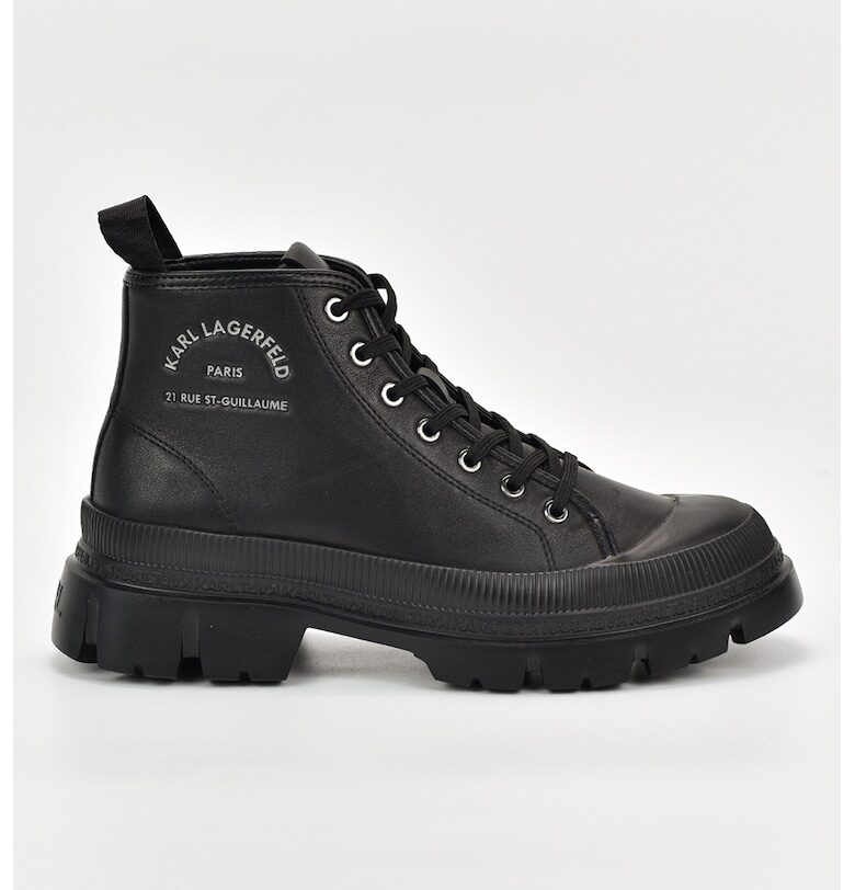 Кожени боти с подсилен връх Karl Lagerfeld