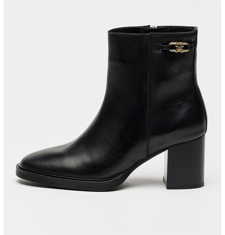 Кожени боти с ток Tommy Hilfiger