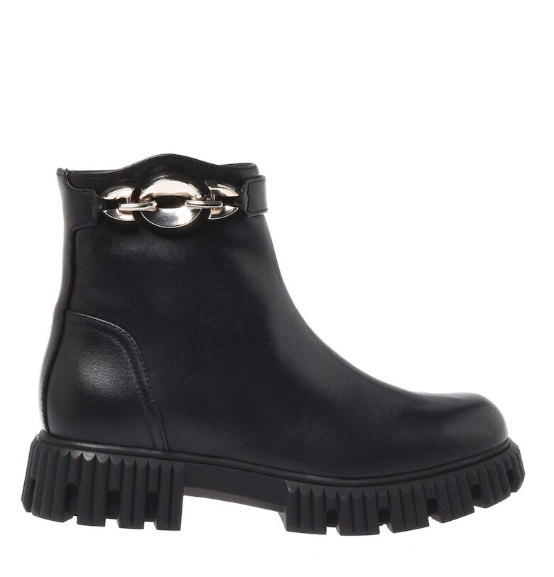 Кожени боти с цип Baldinini