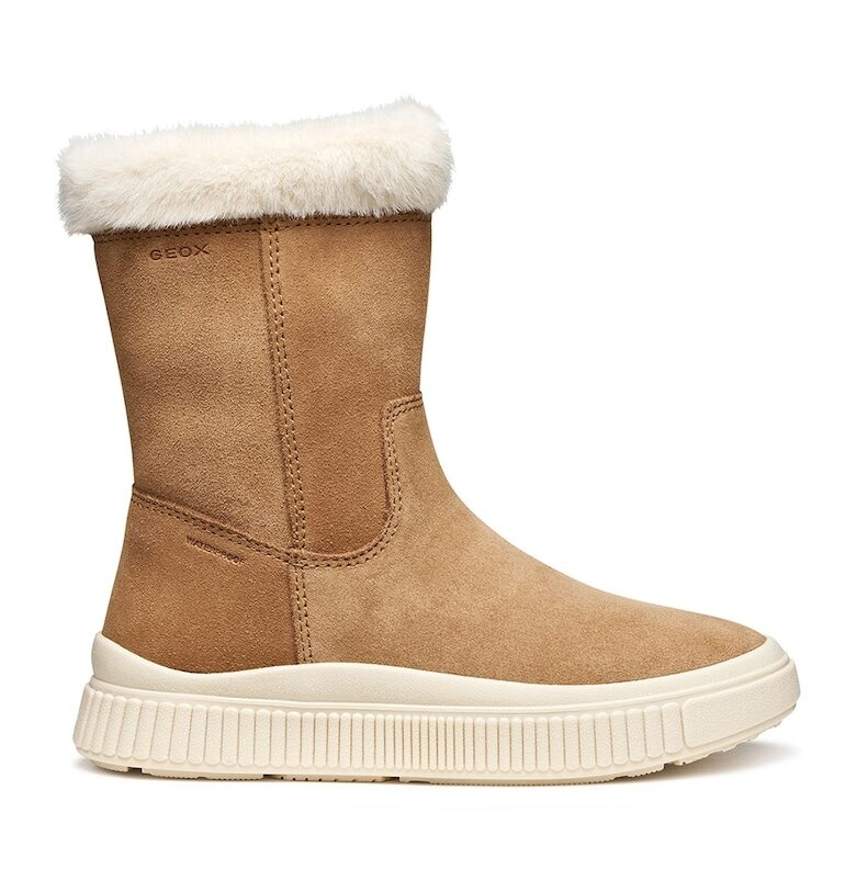 Кожени боти с цип Geox