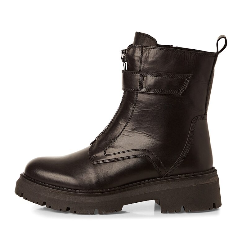 Кожени боти с цип Marco Tozzi