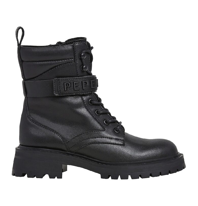 Кожени боти с цип Pepe Jeans London