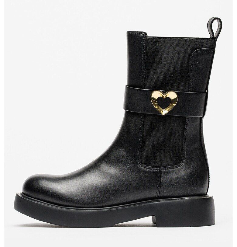 Кожени боти челси Love Moschino